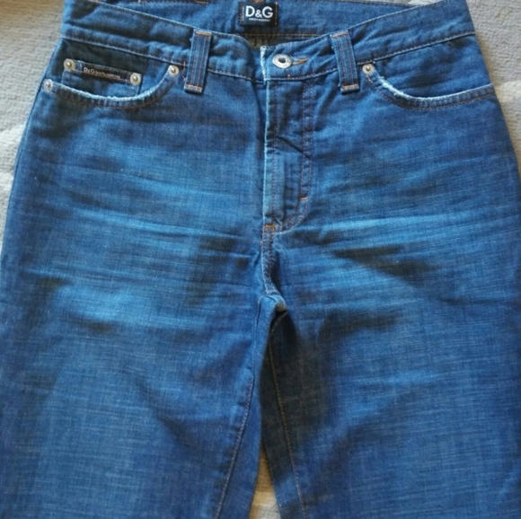 Dolce & Gabbana Couture $525 Ombre Cuff Slight Flare Jeans sz 27 - Picture 5 of 8